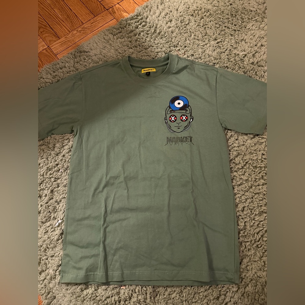 Men’s Market UO Exclusive Hackers Tee Army Green Size Medium